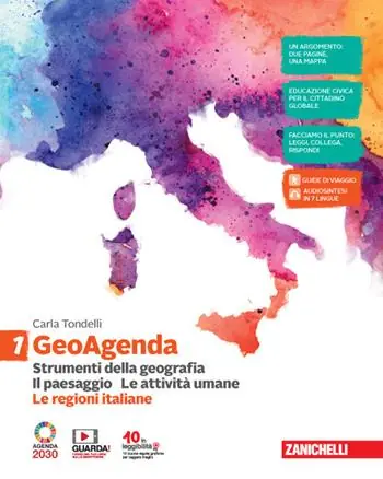 GeoAgenda. Con Le regioni italiane. Per la Scuola media. Con e-book. Con espansione online. Vol. 1 Strumenti della geografia. Il paesaggio. Le attività umane Dagaanbieding