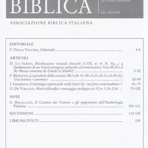 Rivista biblica (2020). Vol. 1 Goedkoop