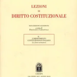 Lezioni di diritto costituzionale. Vol. 2/1 L‘Ordinamento costituzionale italiano Laatste Versie