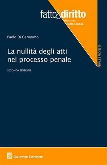 La nullità degli atti nel processo penale Meest Verkocht