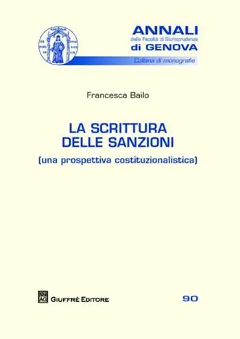 Lage Prijs La scrittura delle sanzioni (una prospettiva costituzionalistica)